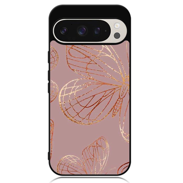 Butterfly Rose Gold Google Pixel 9 | Pixel 9 Pro Case OV10341