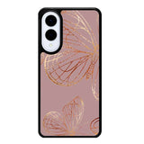 Butterfly Rose Gold Samsung Galaxy S25 Edge 5G Case OV10341