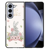 Cute Rabbit Spring E2104 Samsung Galaxy Z Flip 5 , Z Flip 4 , Z Flip 3 ,  Z Fold 5 , Z Fold 4 , Z Fold 3 5G Case