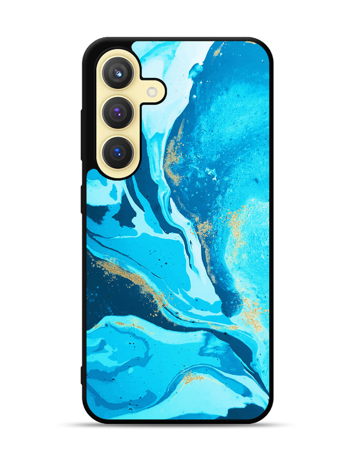 Marble Pattern Blue Samsung Galaxy S24 Plus 5G , Samsung Galaxy S24+ 5G Case OV3394