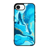 Marble Pattern Blue iPhone 17e Case OV3394
