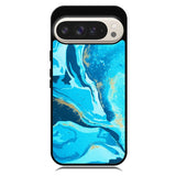 Marble Pattern Blue Google Pixel 10 Pro XL Case OV3394