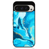 Marble Pattern Blue Google Pixel 9 | Pixel 9 Pro Case OV3394