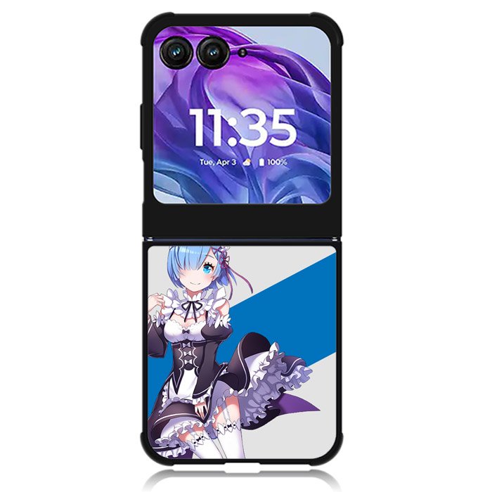 Rem Re Zero Anime Motorola Moto Razr Plus 2024 , Moto Razr+ 2024 Case