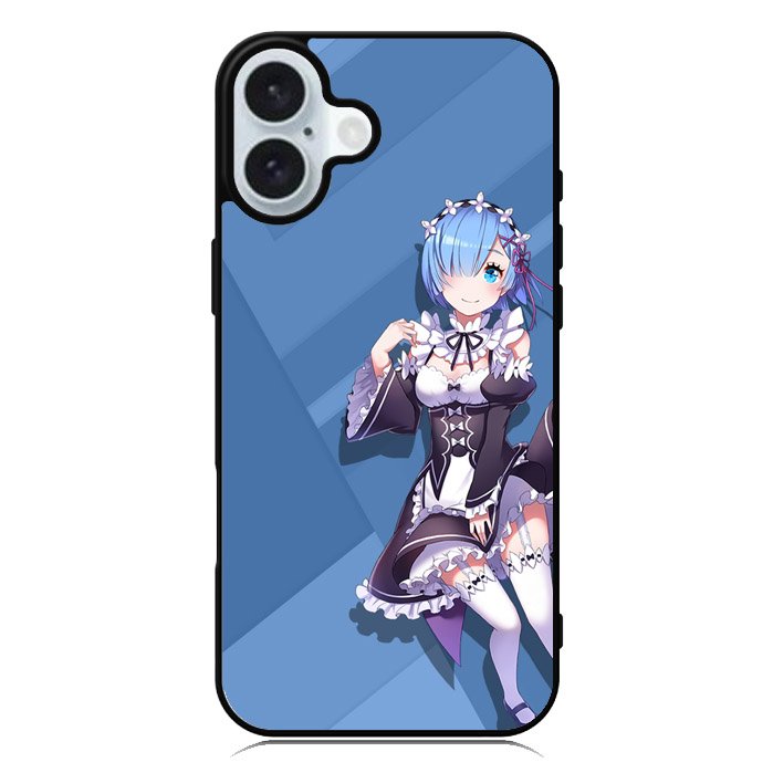 Rem Re Zero Anime iPhone 16 Plus Case QC2736
