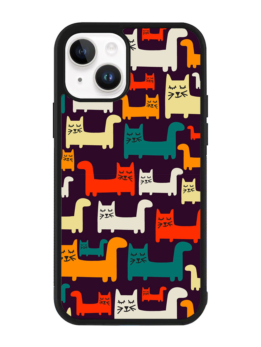 Cat Pattern iPhone 14 Case QC6243