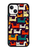 Cat Pattern iPhone 15 Plus Case OV6243