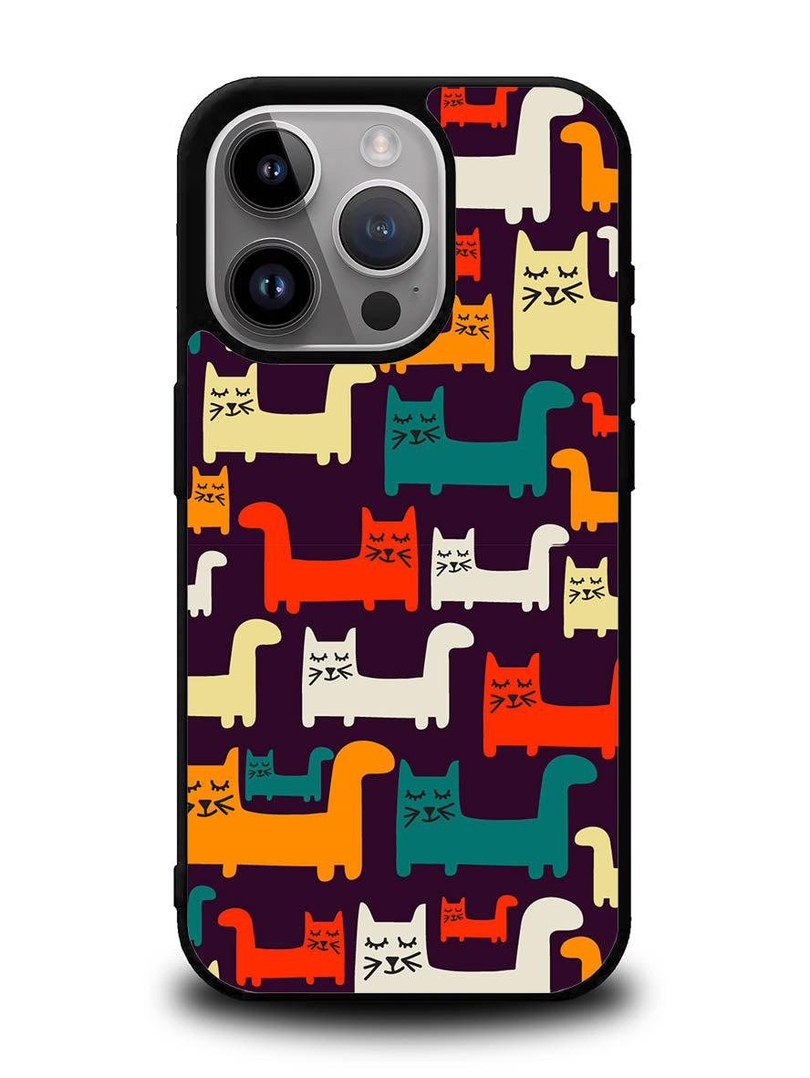 Cat Pattern iPhone 15 Pro Max Case OV6243