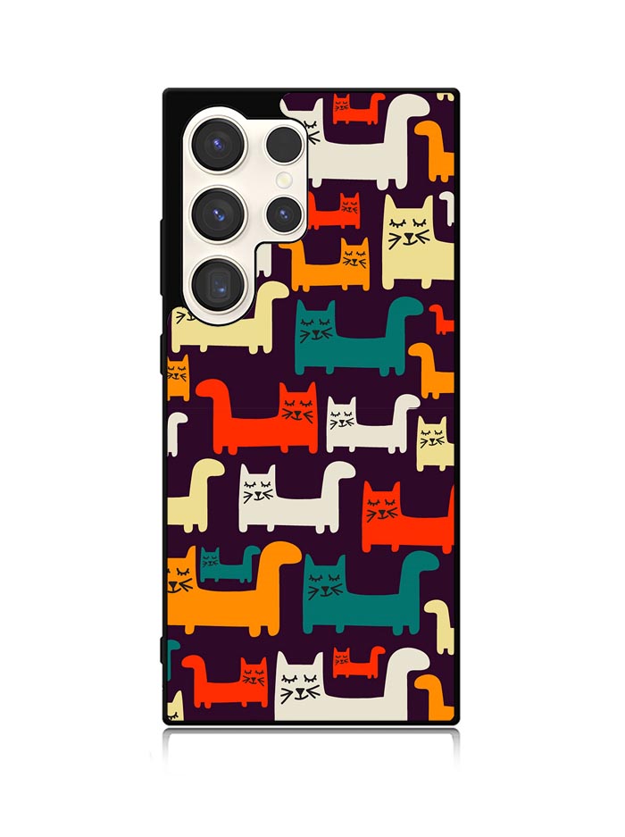 Cat Pattern Samsung Galaxy S23 Ultra 5G Case QC6243