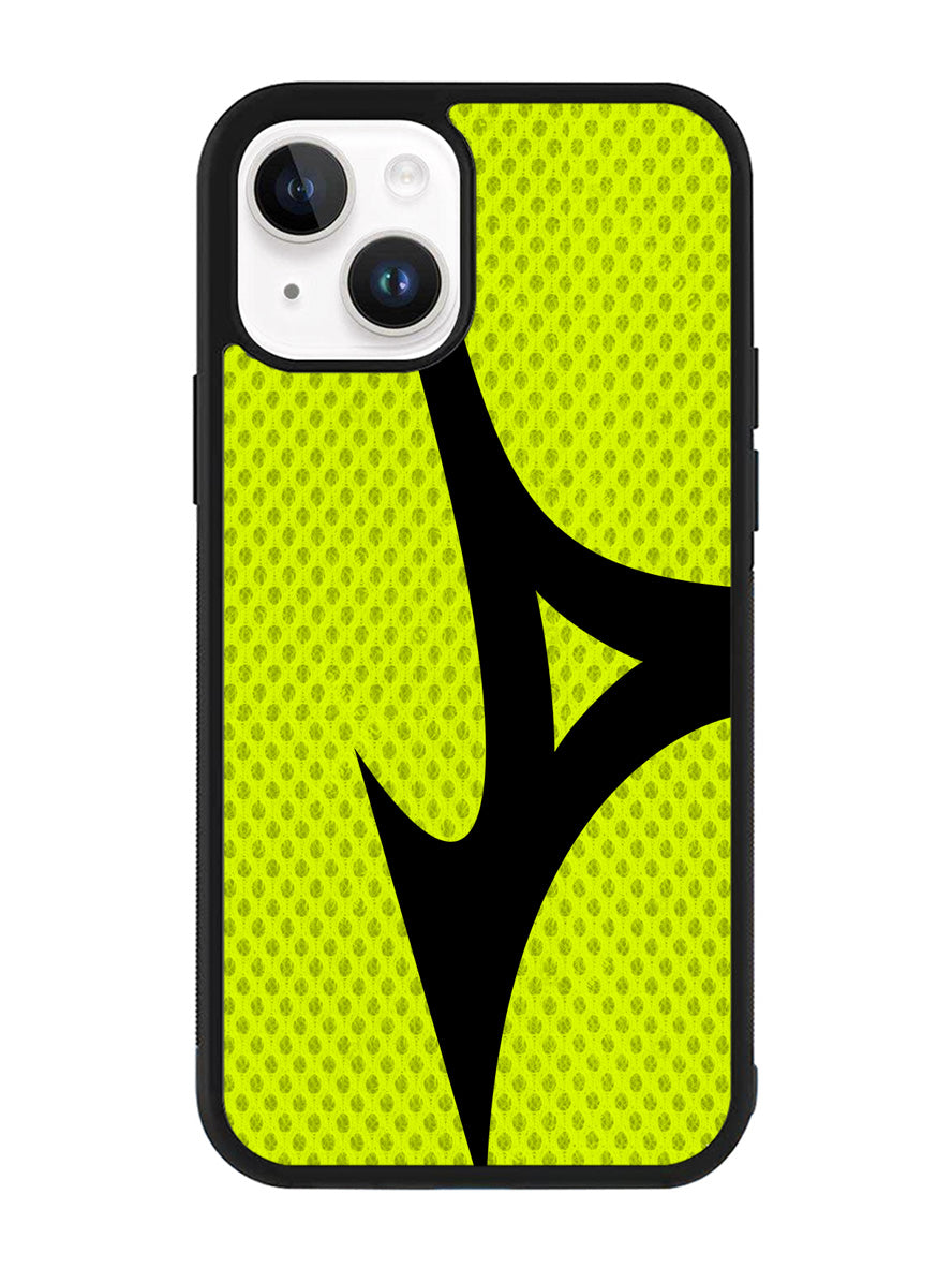 Mizuno Yellow Green iPhone 15 Case OV6534