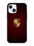Porsche Logo Carbon Red iPhone 15 Case OV2845
