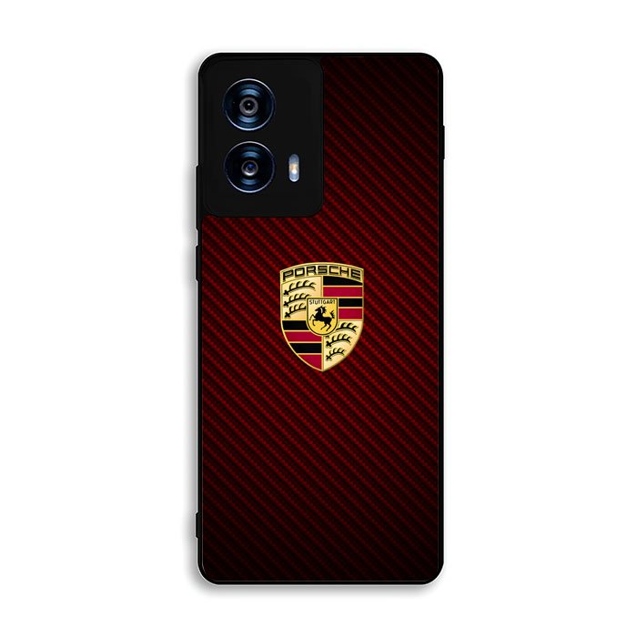 Porsche Logo Carbon Red Motorola Moto G Power 5G 2024 Case OV0398