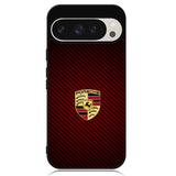 Porsche Logo Carbon Red Google Pixel 9 Pro XL Case