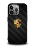Porsche Logo Carbon iPhone 16 Pro Case