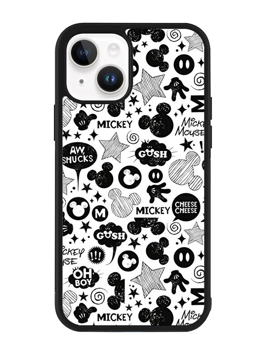 Mickey Mouse Pattern iPhone 14 Case QC6523