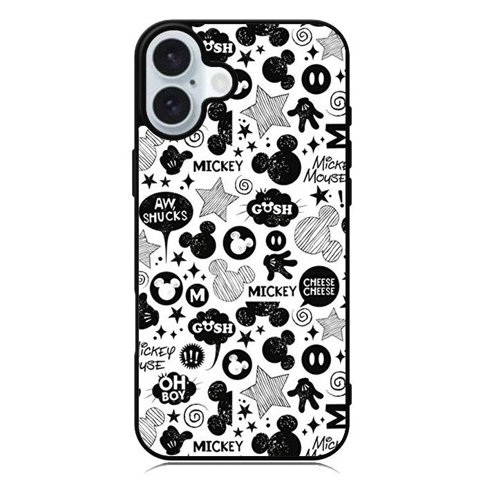 Mickey Mouse Pattern iPhone 16 Case QC6523