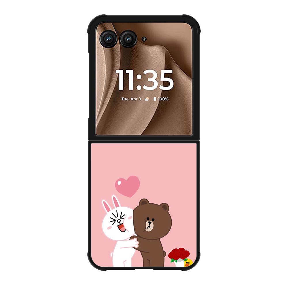 Line Brown Cony Motorola Moto RAZR Plus 2025 Case OV6481