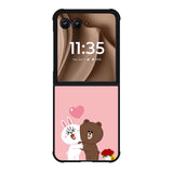 Line Brown Cony Motorola Moto RAZR Plus 2025 Case OV6481