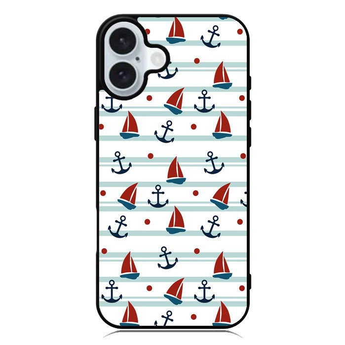 Sailor Pattern iPhone 16 Case QC6618