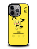 Pokemon Pichu iPhone 16 Pro Max Case QC6583