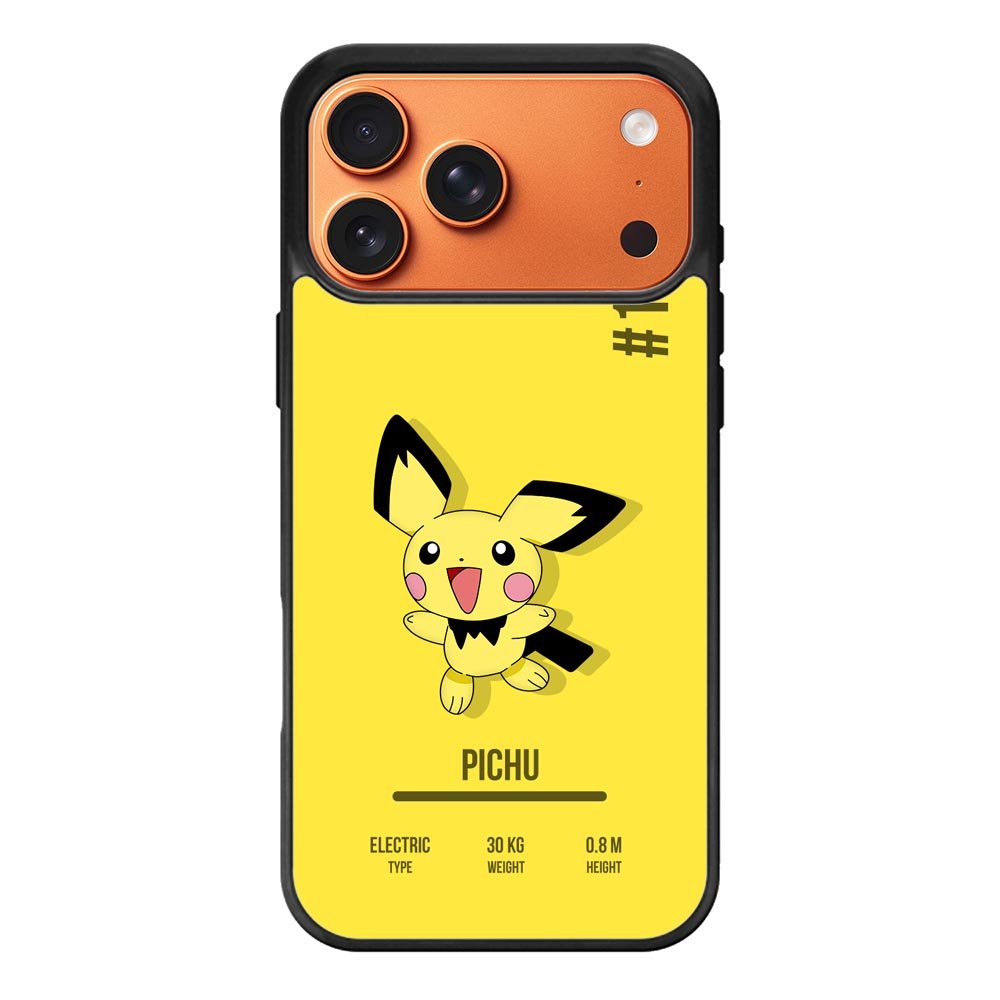 Pokemon Pichu iPhone 17 Pro Max Case QC6583