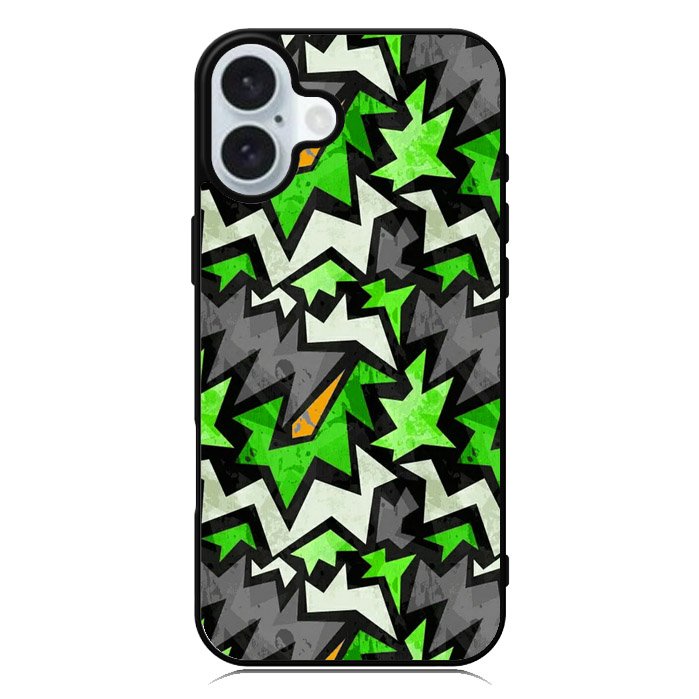 Abstract Graffiti iPhone 16 Case QC6162