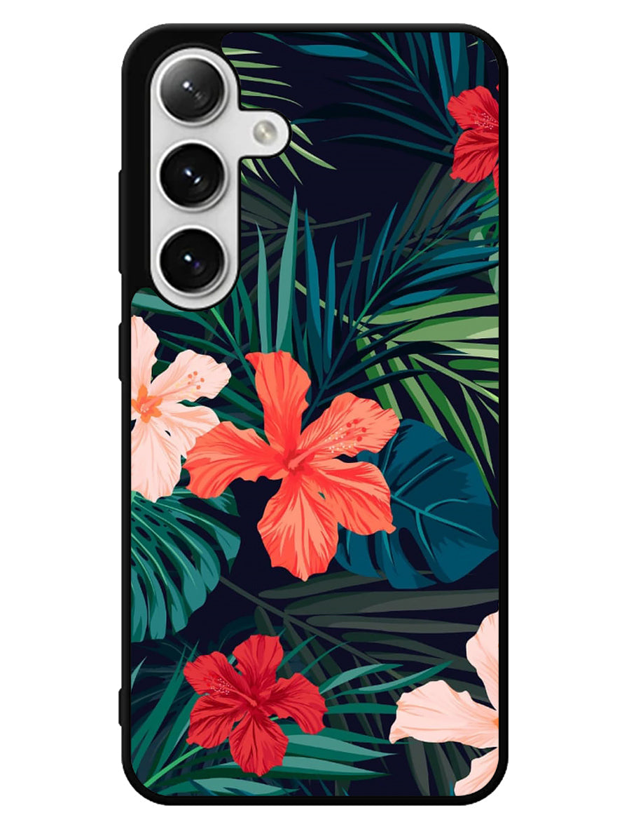 Tropical Floral Samsung Galaxy S25 5G Case
