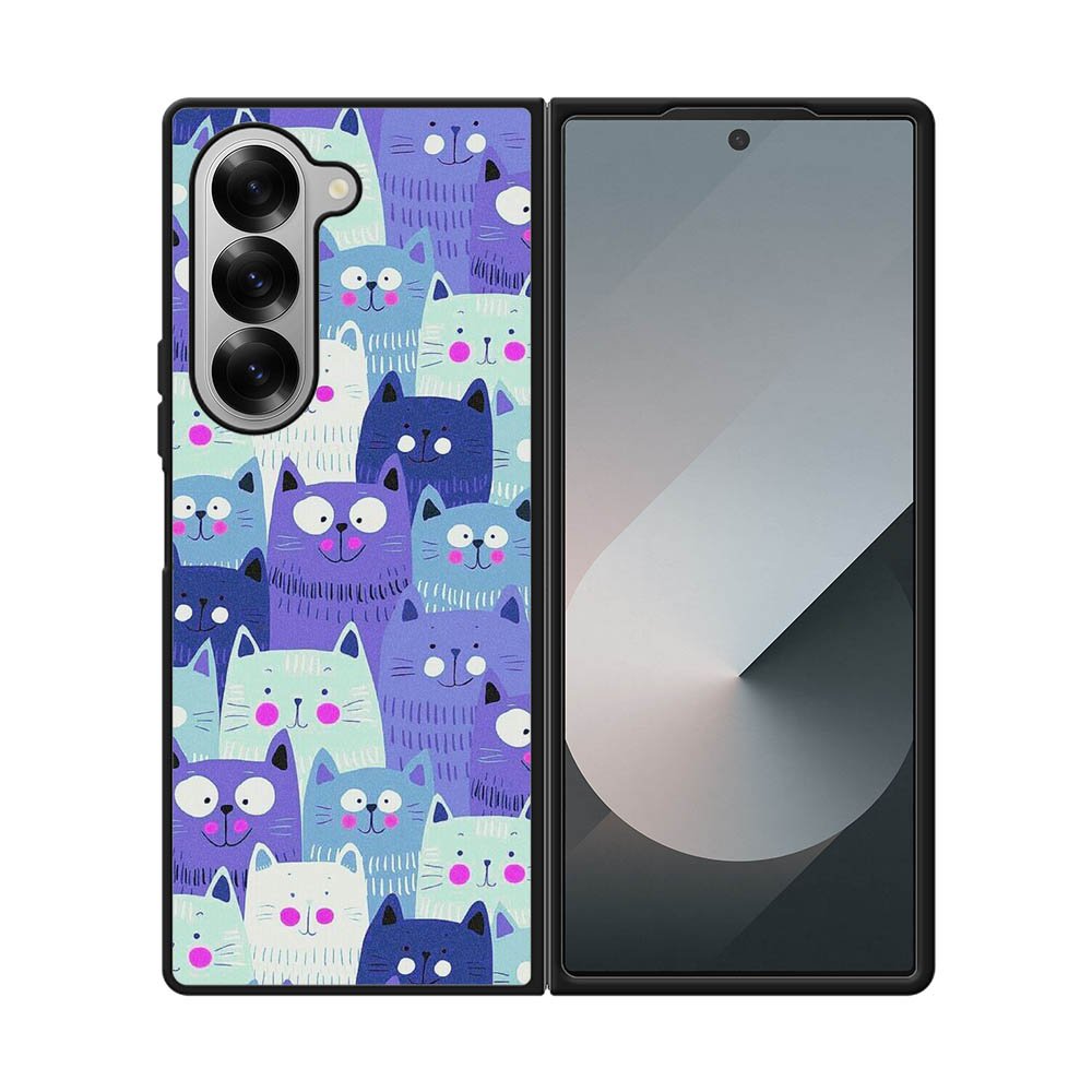 Cat Pattern Samsung Galaxy Z Fold 7 5G Case OV6246