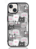 Cat Pattern iPhone 14 Plus Case