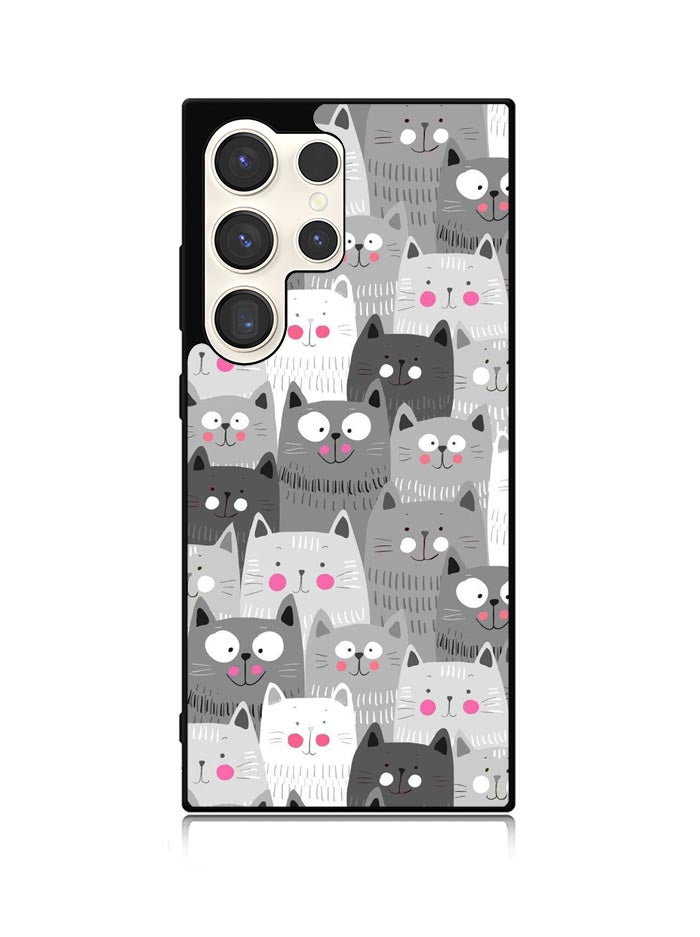 Cat Pattern Samsung Galaxy S24 Ultra 5G Case