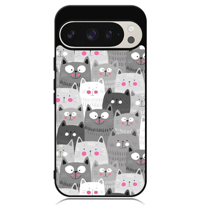 Cat Pattern Google Pixel 9 Pro XL Case