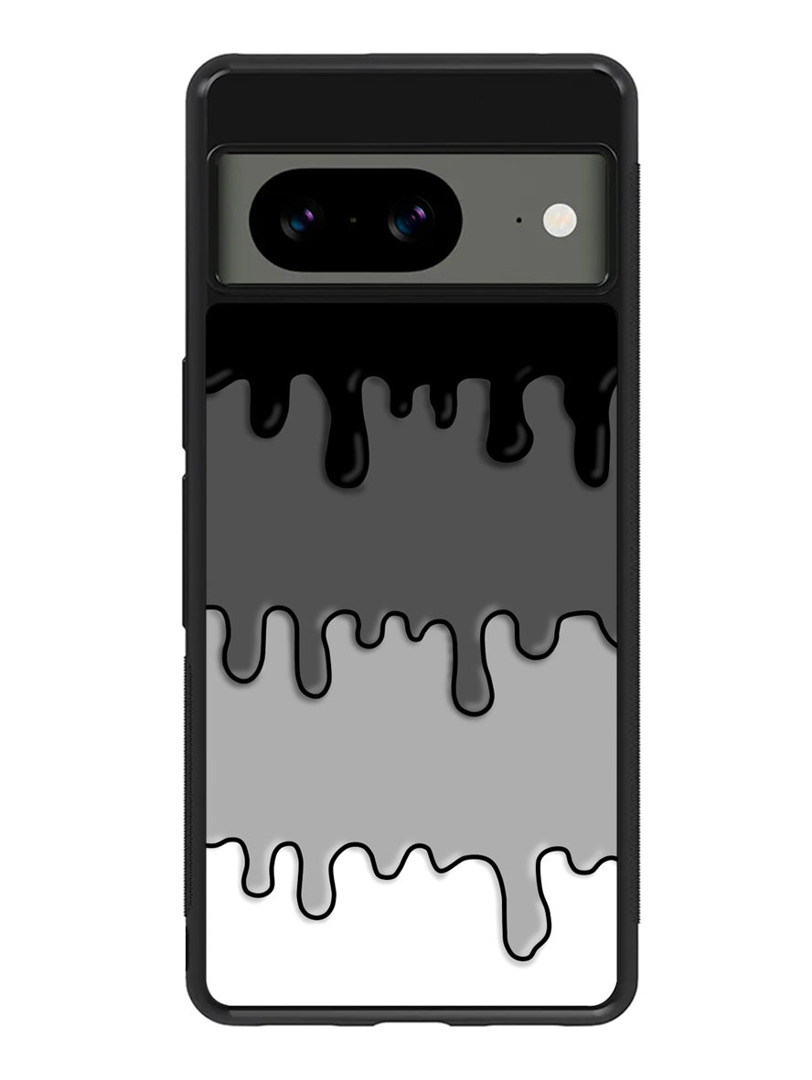 Ink Black White Google Pixel 8A Case QC6778