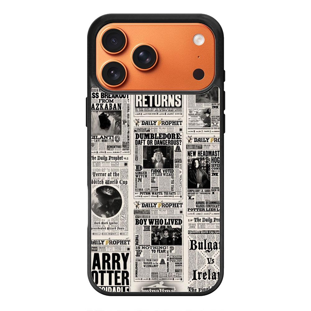 Harry Potter Daily Prophet iPhone 17 Pro Case QC5157