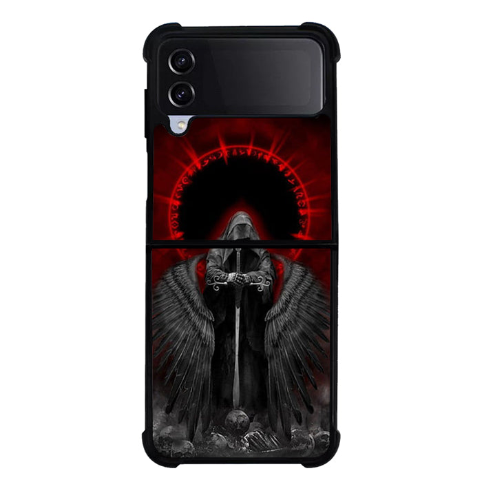 Devil Angel YDH0110 Samsung Galaxy Z Flip 5 , Z Flip 4 , Z Flip 3 ,  Z Fold 5 , Z Fold 4 , Z Fold 3 5G Case