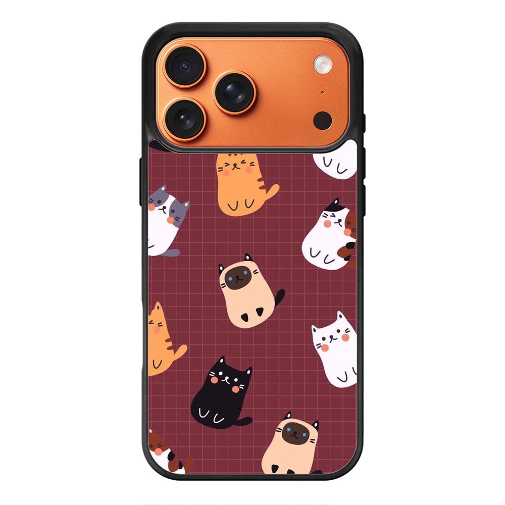 Cat Cute Pattern YDH0126 iPhone 17 Pro Max Case