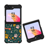 Dog Paws Pattern YDH0129 Samsung Galaxy Z Flip 5 , Z Flip 4 , Z Flip 3 ,  Z Fold 5 , Z Fold 4 , Z Fold 3 5G Case