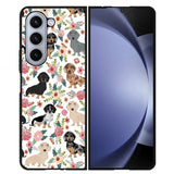 Dog Cute Pattern YDH0130 Samsung Galaxy Z Flip 5 , Z Flip 4 , Z Flip 3 ,  Z Fold 5 , Z Fold 4 , Z Fold 3 5G Case