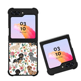 Dog Cute Pattern YDH0130 Samsung Galaxy Z Flip 5 , Z Flip 4 , Z Flip 3 ,  Z Fold 5 , Z Fold 4 , Z Fold 3 5G Case