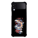 Dragon Pattern YDH0132 Samsung Galaxy Z Flip 5 , Z Flip 4 , Z Flip 3 ,  Z Fold 5 , Z Fold 4 , Z Fold 3 5G Case