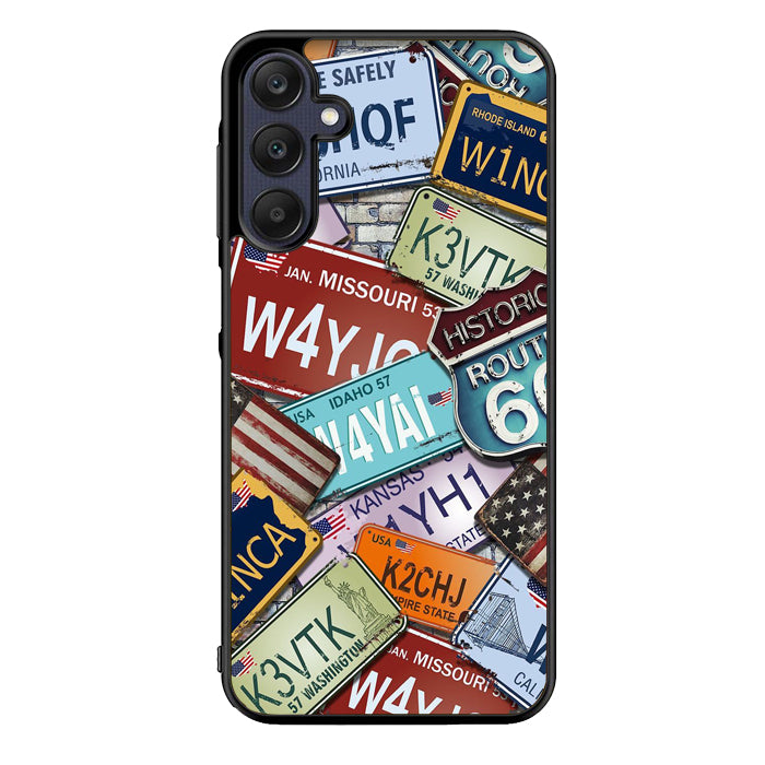 Travel License Plate YDH0159 Samsung Galaxy A15 A25 A35 A55 5G Case