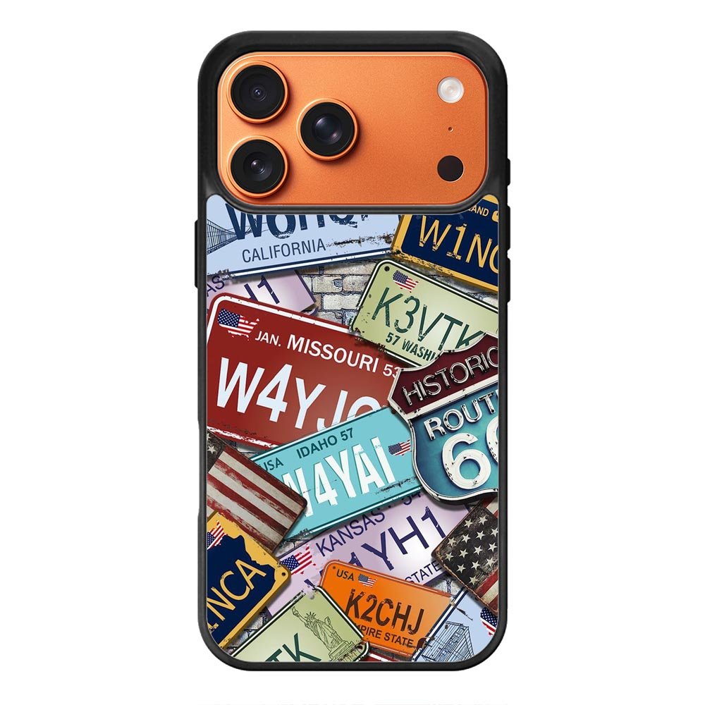 Travel License Plate YDH0159 iPhone 17 Pro Case