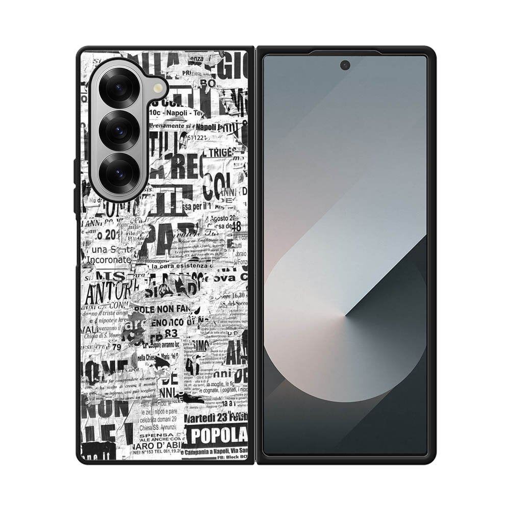 Newspaper Art YDH0161 Samsung Galaxy Z Fold 7 5G Case