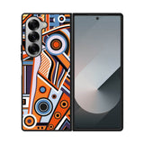Abstract Art Orange Samsung Galaxy Z Fold 7 5G Case OV99027