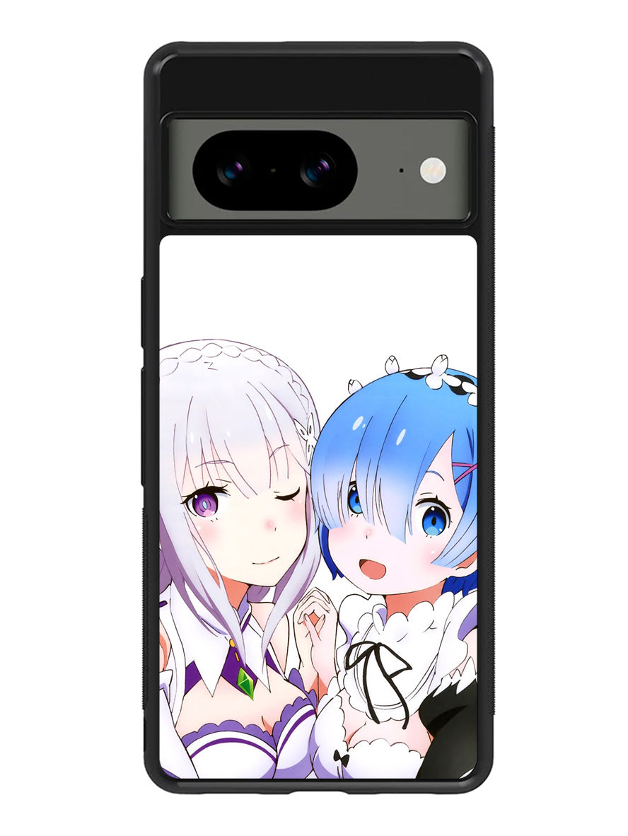 Emilia Rem Re Zero Anime Google Pixel 8A Case QC8357
