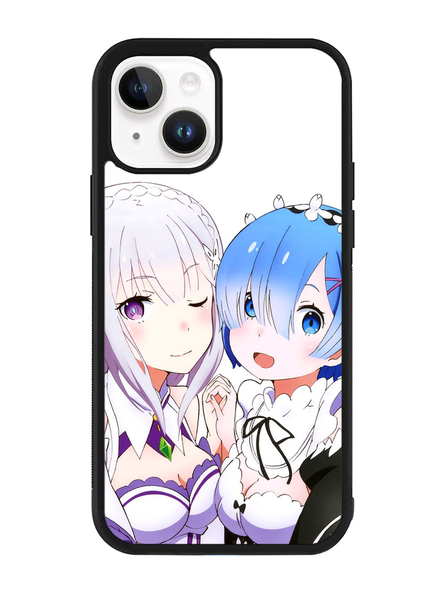 Emilia Rem Re Zero Anime iPhone 15 Plus Case OV8357