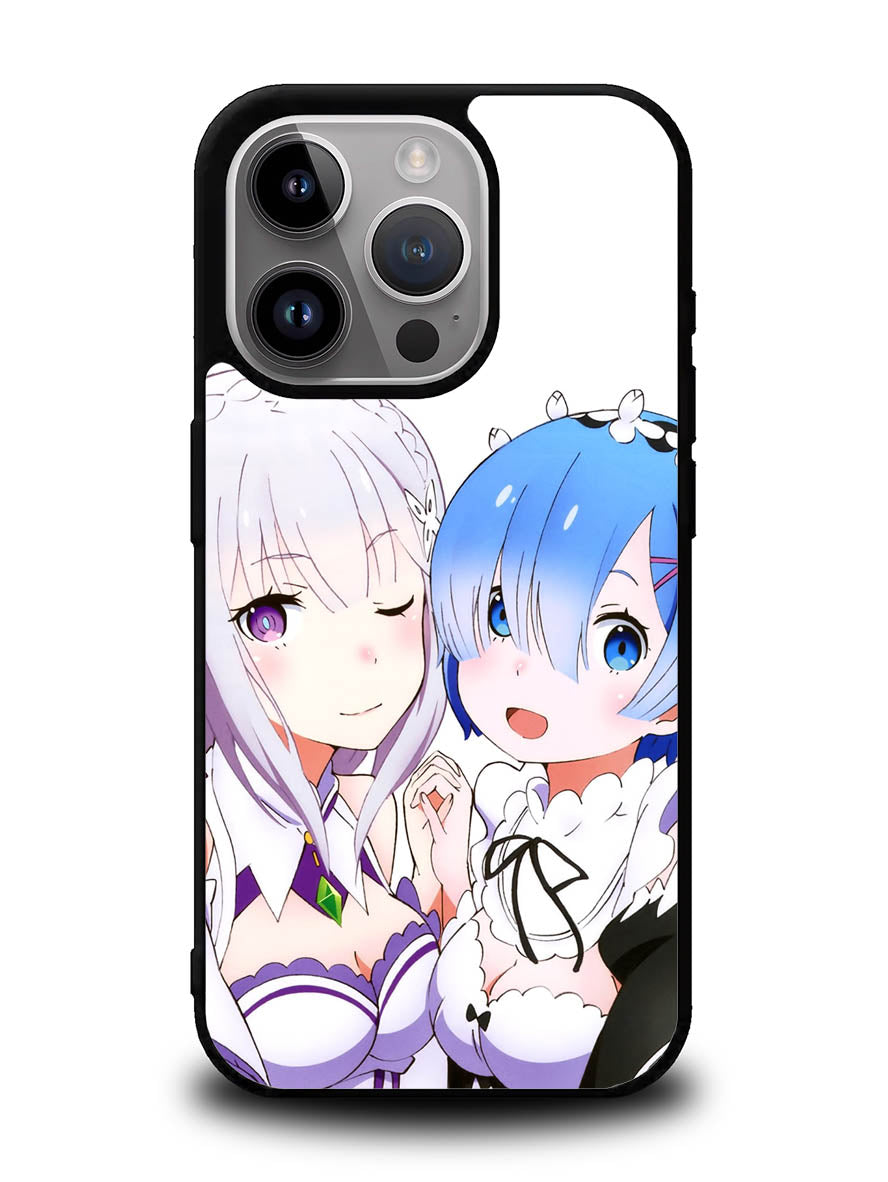 Emilia Rem Re Zero Anime iPhone 15 Pro Max Case OV8357