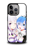 Emilia Rem Re Zero Anime iPhone 14 Pro Case QC8357