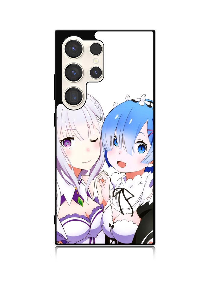 Emilia Rem Re Zero Anime Samsung Galaxy S23 Ultra 5G Case QC8357