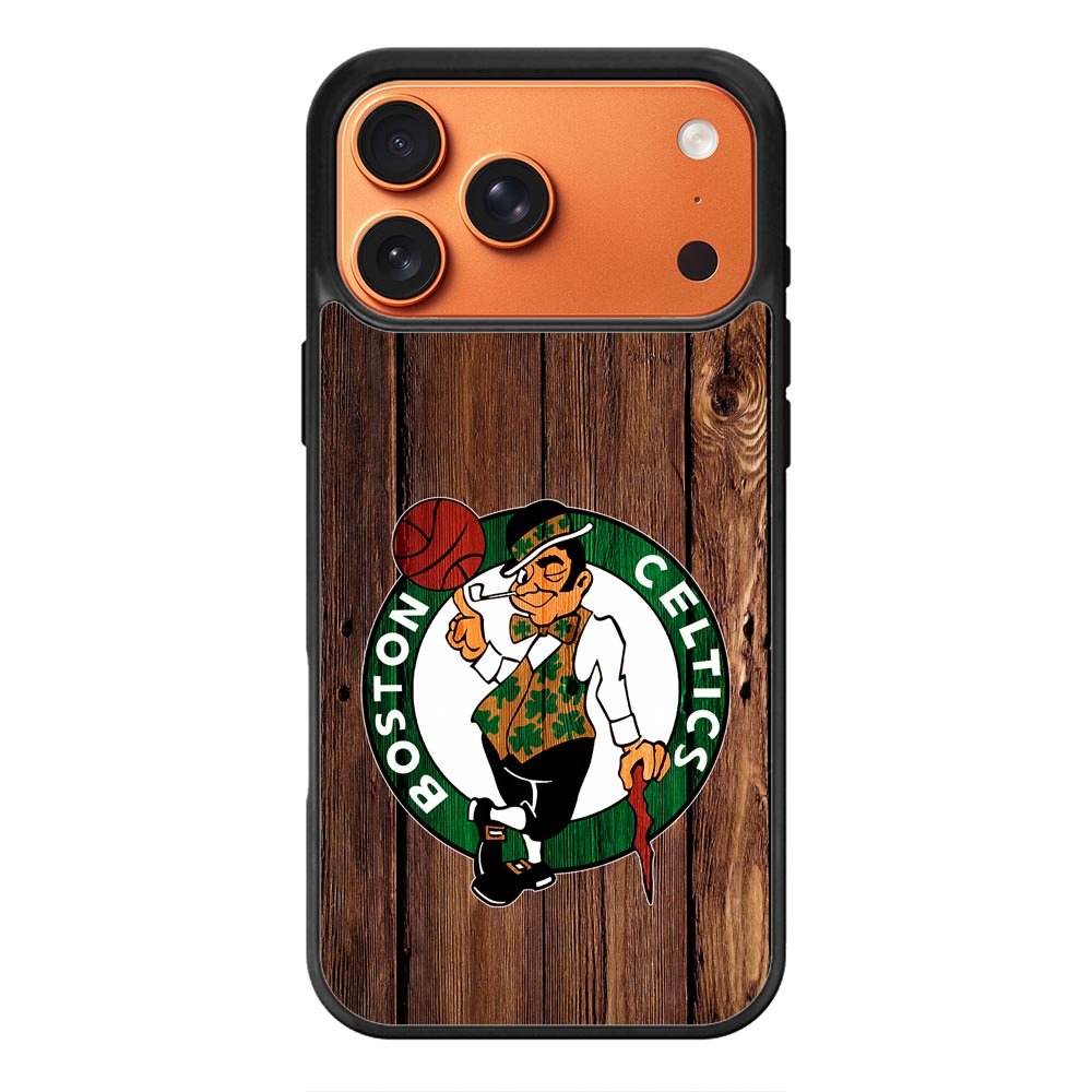Boston Celtics Wood iPhone 17 Pro Case QC8513