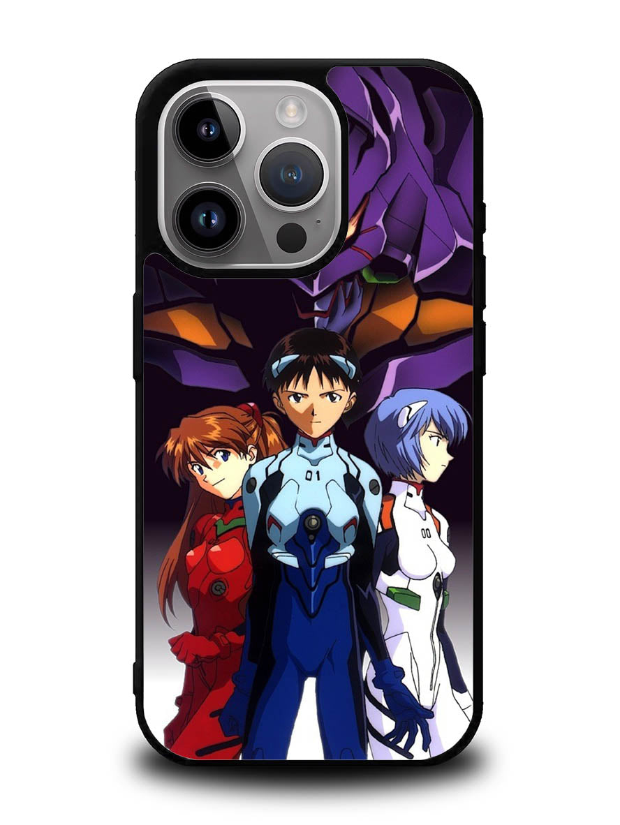Evangelion Shinji Asuka Ayanami iPhone 14 Pro Case QC8370